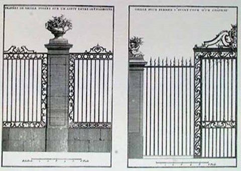 Framed Decorative Gate Grilles Print