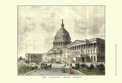 Framed Capitol -East Front Print