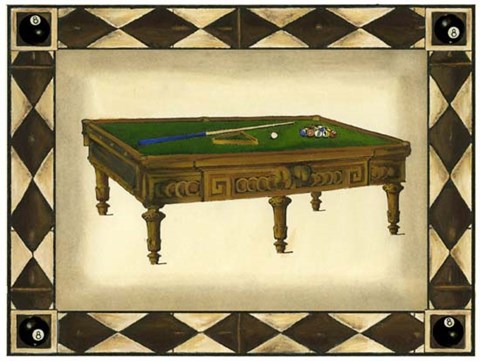 Framed Eight Ball I Print