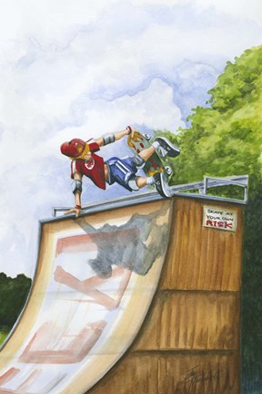 Framed Serious Hangtime Print