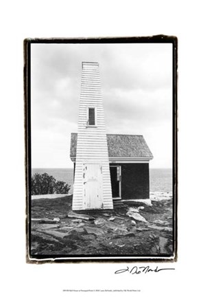 Framed Bell House at Pemaquid Point Print