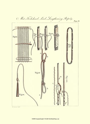 Framed Nautical Details IV Print