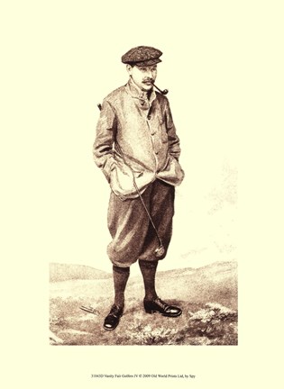 Framed Vanity Fair Golfers IV Print