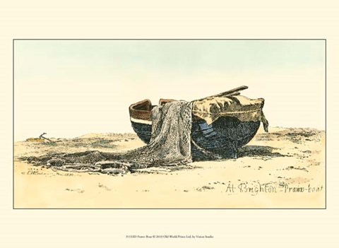Framed Prawn Boat Print