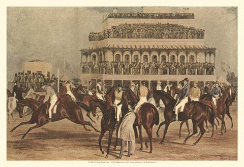 Framed Grand Steeple Chase I Print
