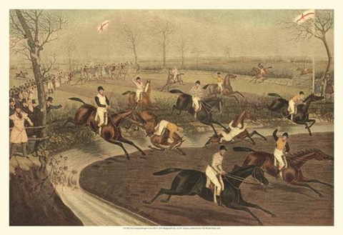 Framed Grand Steeple Chase III Print