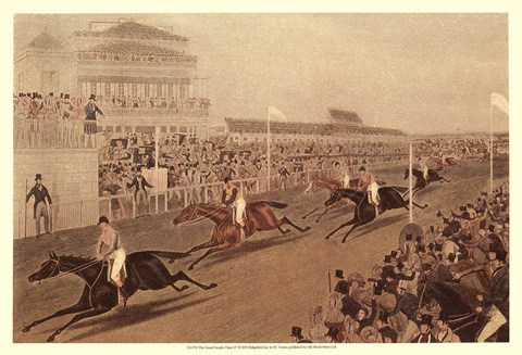 Framed Grand Steeple Chase IV Print