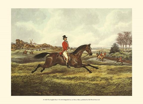 Framed English Hunt V Print