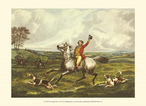 Framed English Hunt VI Print