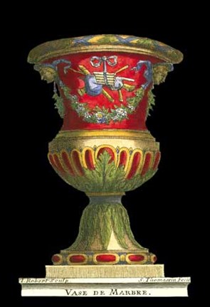 Framed Small Vase with Instruments (IP) Print