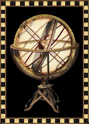 Framed Single Globe (IP) II Print