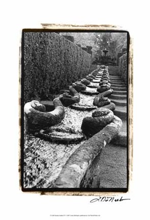 Framed Italian Garden IV Print