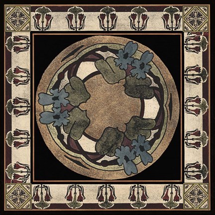 Framed Arts &amp; Crafts Motif I Print