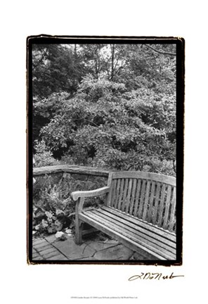 Framed Garden Respite I Print
