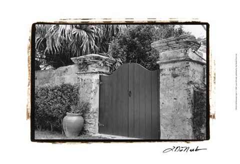 Framed Old Bermuda Gate I Print