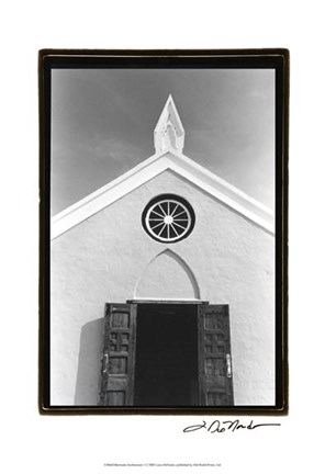 Framed Bermuda Architecture I Print