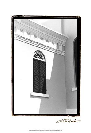 Framed Bermuda Architecture III Print