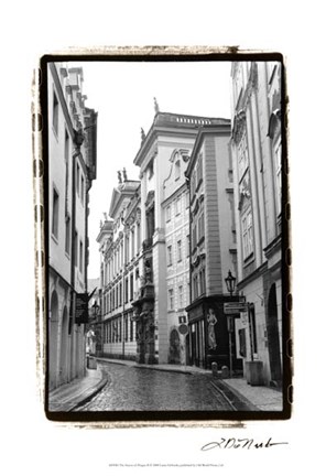 Framed Streets of Prague II Print