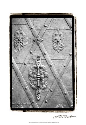 Framed Distinguished Doors III Print