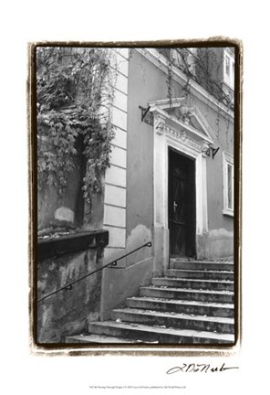 Framed Passing through Prague I Print