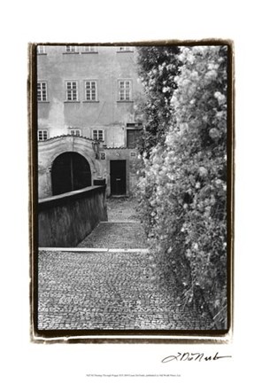 Framed Passing through Prague II Print
