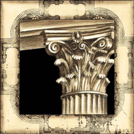 Framed Small Architectural Schema II Print