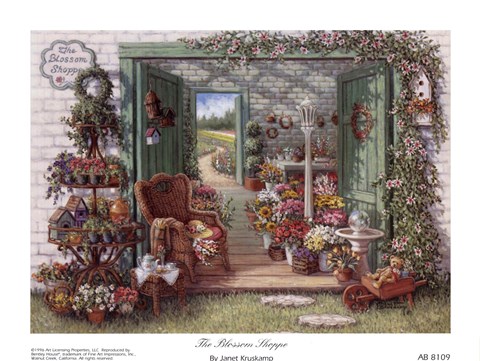 Framed Blossom Shoppe Print