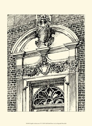 Framed English Architecture IV Print