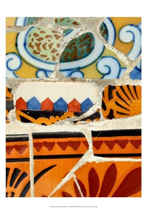 Framed Mosaic Fragments II Print