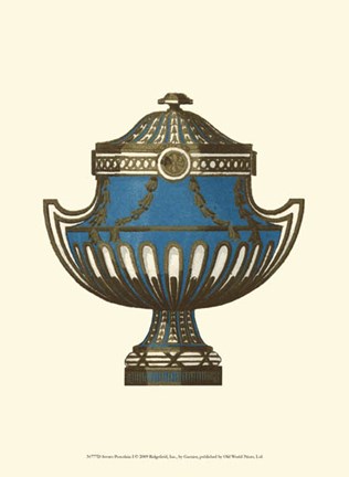 Framed Sevres Porcelain I Print