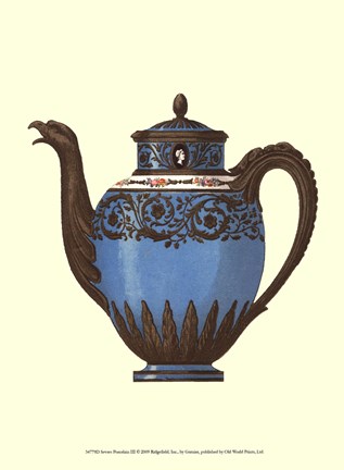 Framed Sevres Porcelain III Print