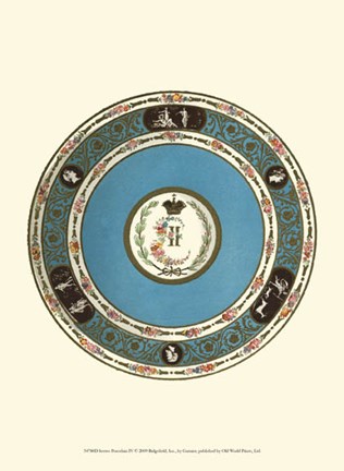 Framed Sevres Porcelain IV Print