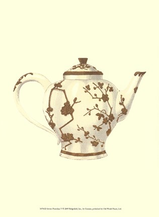 Framed Sevres Porcelain V Print