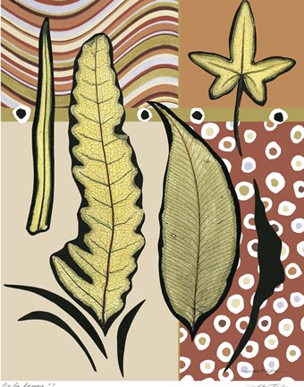 Framed Go Go Leaves I Print