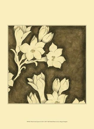 Framed Mini Floral Quartet II Print