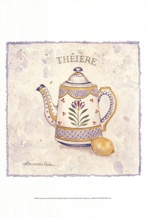 Framed French Pottery IV Print