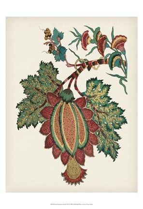 Framed Small Jacobean Floral II Print