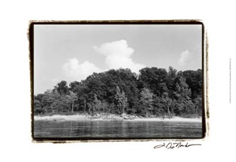 Framed Serene Lake I Print