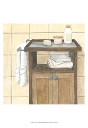 Framed Contemporary Bath II Print