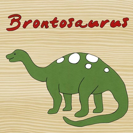 Framed Brontosaurus Print