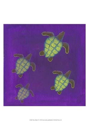 Framed Wave Riders IV Print