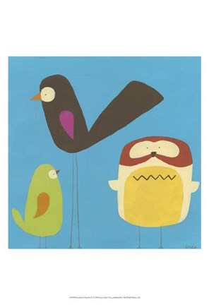 Framed Feathered Friends IV Print