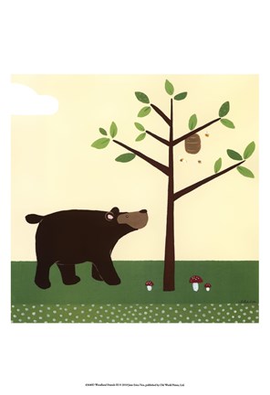 Framed Woodland Friends III Print