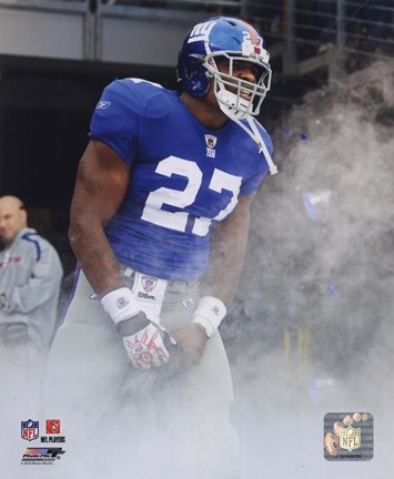 Framed Brandon Jacobs 2010 Action Print