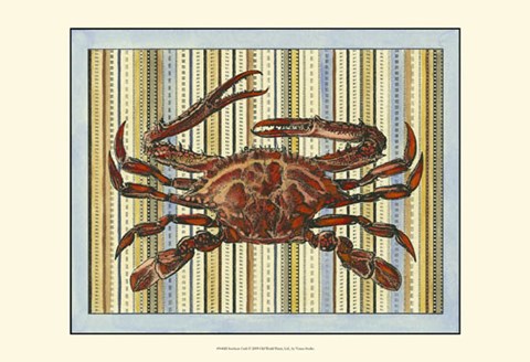 Framed Seashore Crab Print