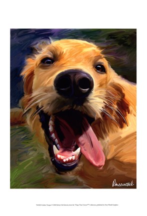 Framed Golden Tongue Print