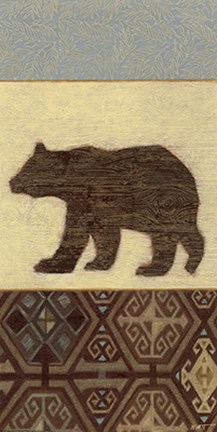 Framed Lodge Bear Print