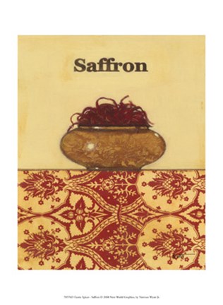 Framed Exotic Spices - Saffron Print