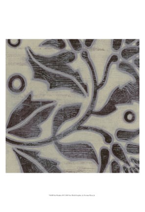 Framed Iris Woodcut II Print