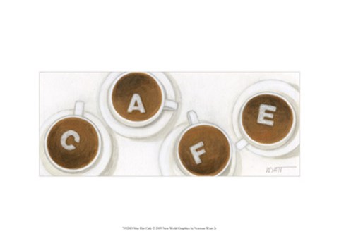 Framed Mus Hav Cafe Print